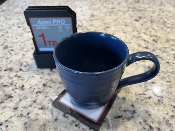 3D Printed SD Card Coasters with Holder - Image 7