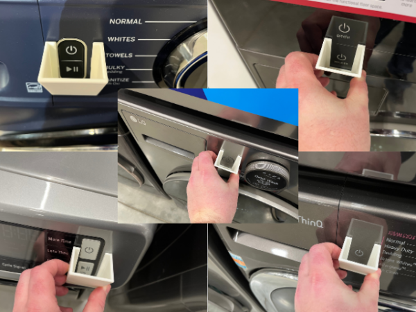 Childproof Button Cover For Washing Machine / Dryer [2 Button Covers] - Image 10
