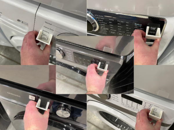 Childproof Button Cover For Washing Machine / Dryer [2 Button Covers] - Image 9